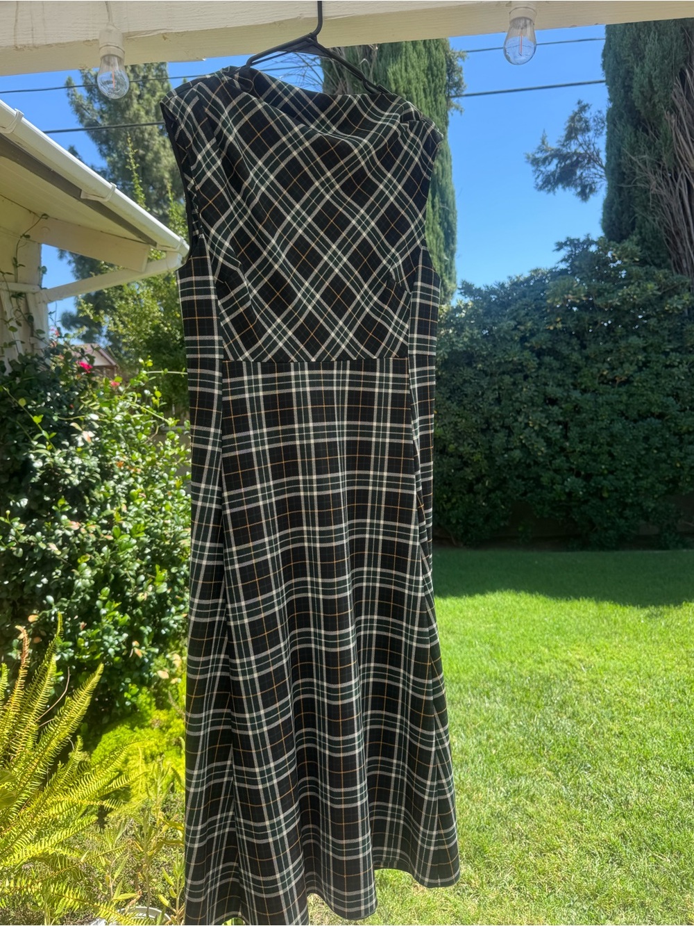 Plaid A-Line Women’s Dress